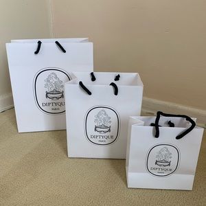 diptique empty shopping bags - lot of 3